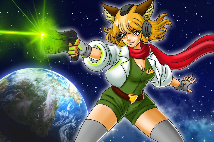 Feminine Space Fox